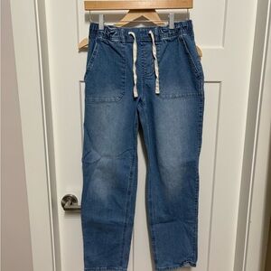 Buffalo David Bitton Relaxed Blue Jeans with Drawstring